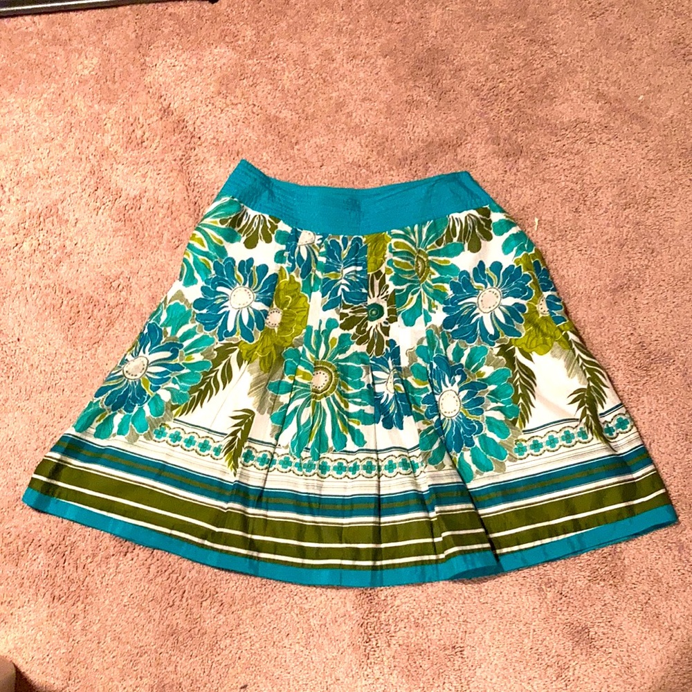 Ann Taylor Petite Floral Skirt 6P
